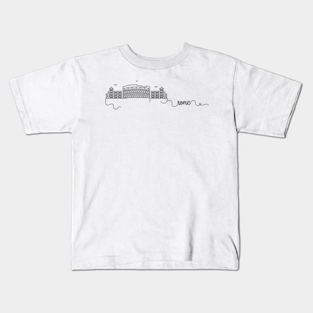 Rome City Signature Kids T-Shirt by kursatunsal